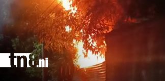 Foto: Incendio en Managua alarma a familia en Memorial Sandino/TN8