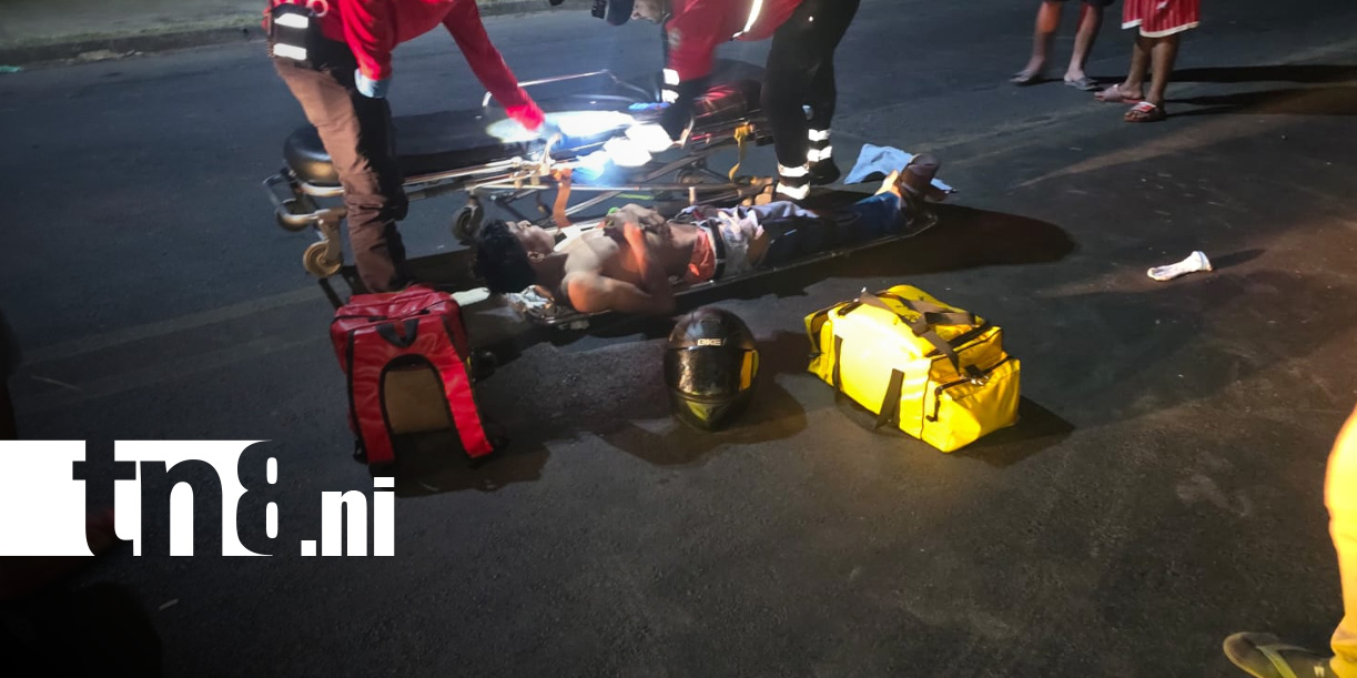 Foto: Accidentes en Managua dejan dos motociclistas lesionados/TN8