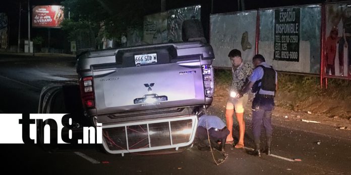 Foto: Extranjero sobrevive a aparatoso accidente en Managua/TN8 Foto: Extranjero sobrevive a aparatoso accidente en Managua/TN8