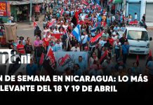 Foto: Nicaragua: lo más relevante del fin de semana del 18 y 19 de abril/TN8