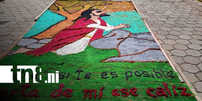 Foto: Sutiaba se llena de color y devoción con la exposición de alfombras pasionarias en León/TN8