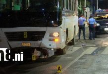 Foto: Accidente: autobús en Larreynaga /TN8