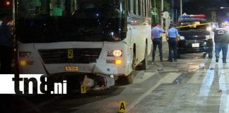 Foto: Accidente: autobús en Larreynaga /TN8