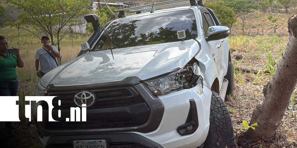 Foto: Accidente en carretera El Rama deja daños materiales/TN8