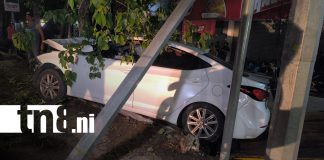 Foto: Conducción temeraria provoca daños materiales y fuga del responsable en Estelí/TN8