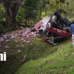 Foto: Volcadura de camión en Mulukukú deja cuantiosos daños materiales/TN8