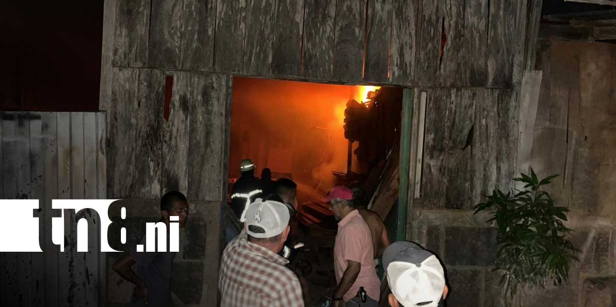 Foto: Incendio en Matiguás en taller de carpintería/TN8