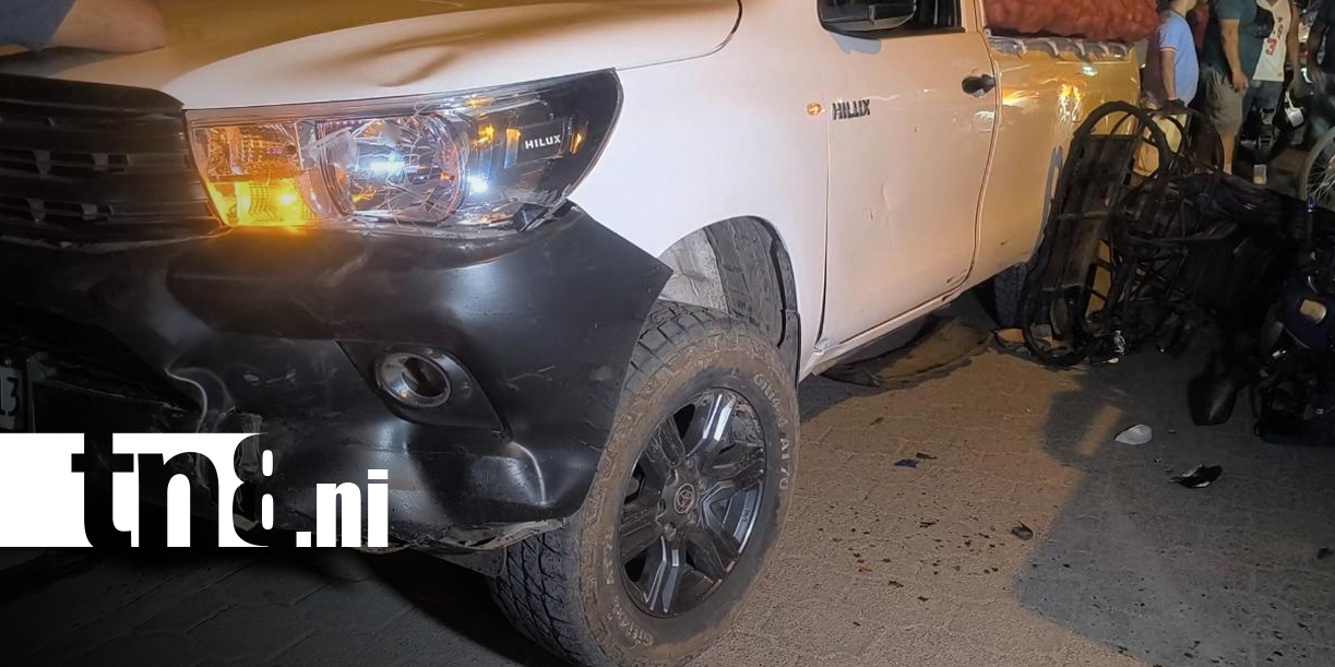 Foto: Motociclista resulta lesionado tras colisionar por exceso de velocidad en Estelí/TN8