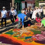 Foto: Fe, creatividad y tradición se reflejan en las alfombras pasionarias de Sutiaba/Cortesía
