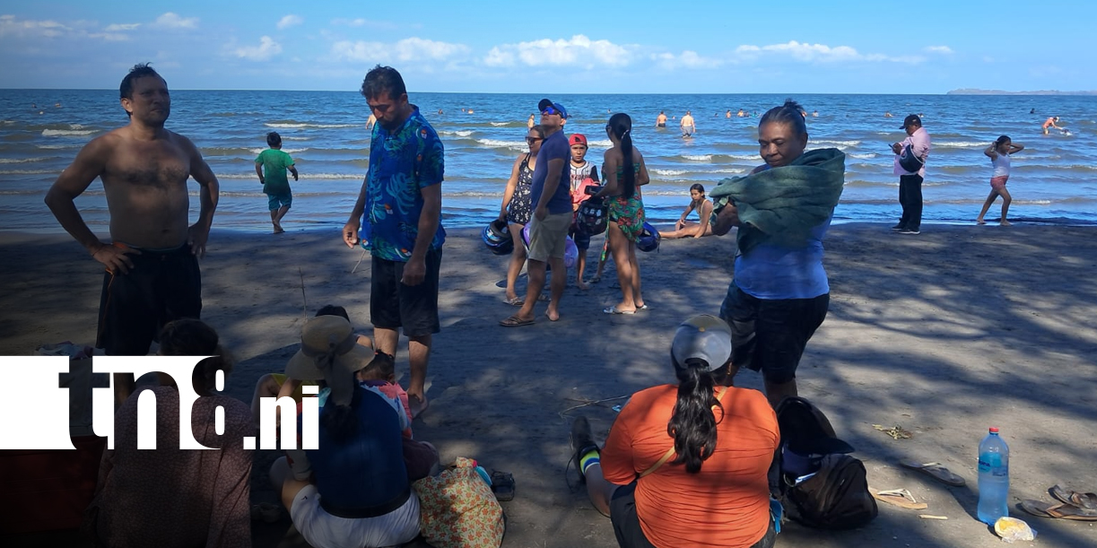 Foto: Masiva afluencia de visitantes en las playas de la Isla de Ometepe/TN8