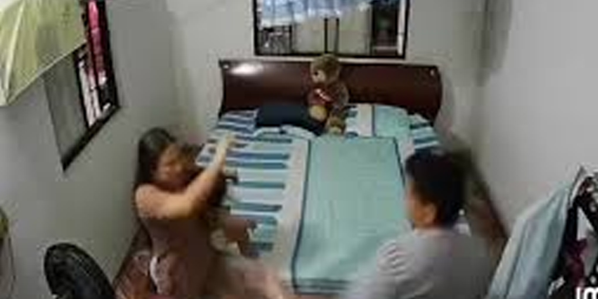 Foto: Mujer de Colombia es agredida con su bebé en brazos /Cortesía