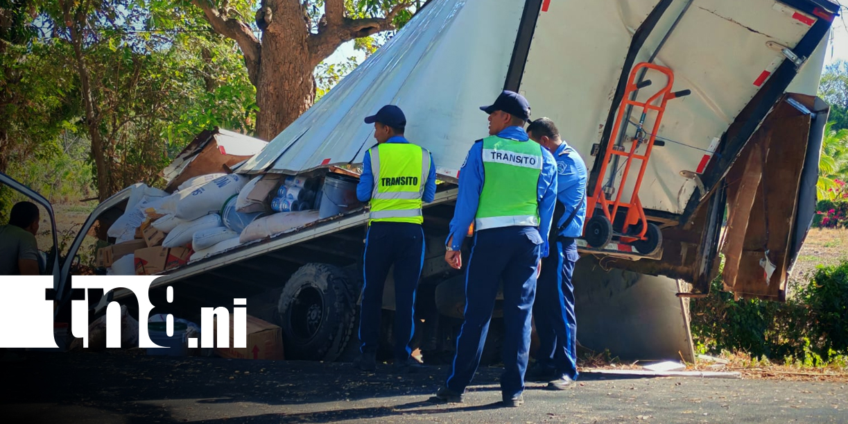 Foto: Accidente en Rivas deja dos heridos y pérdidas/TN8