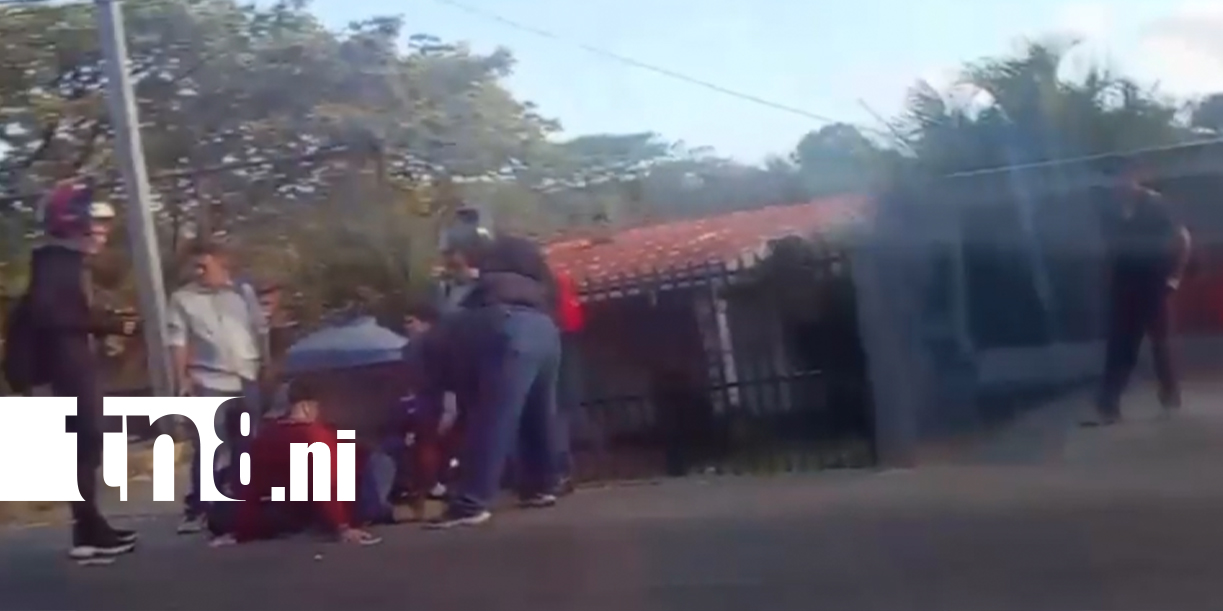 Foto: Motorizado grave tras violento choque en la carretera vieja a León /TN8