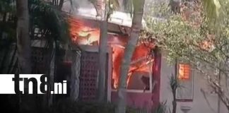 Foto: Fuerte incendio en el sector de Linda Vista/ Tn8
