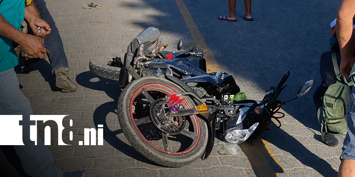 Foto: Motociclista lesionada tras accidente provocado por peatón ebrio, en Ometepe/TN8