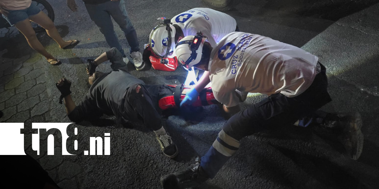 Foto: Menor al volante provoca choque y deja lesionado a un motociclista en Managua/TN8