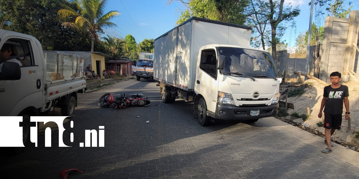 Foto: Accidente en San Fernando deja un lesionado en Nueva Segovia/TN8