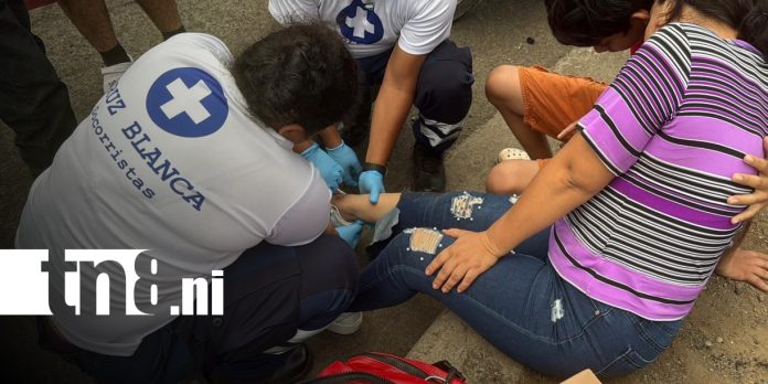 Foto: Accidente en Juigalpa deja motociclista y su hijo lesionados/TN8