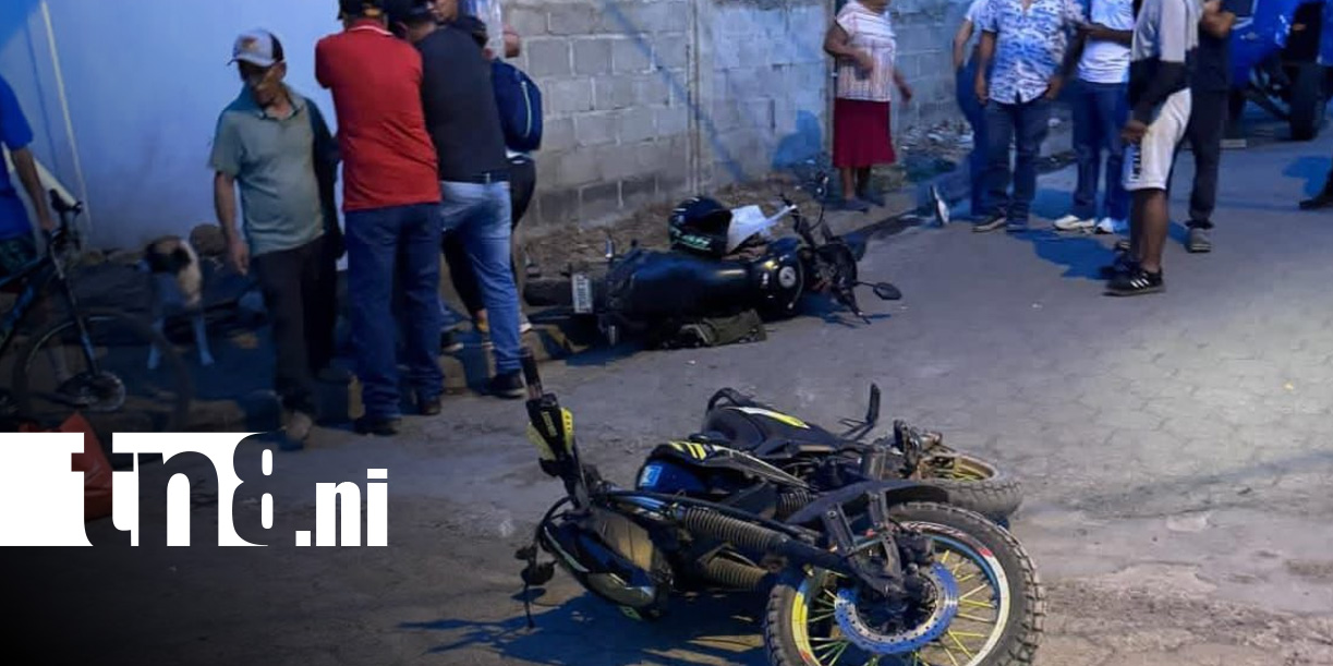 Foto: Accidente entre motocicletas deja lesionados en Wiwilí/TN8