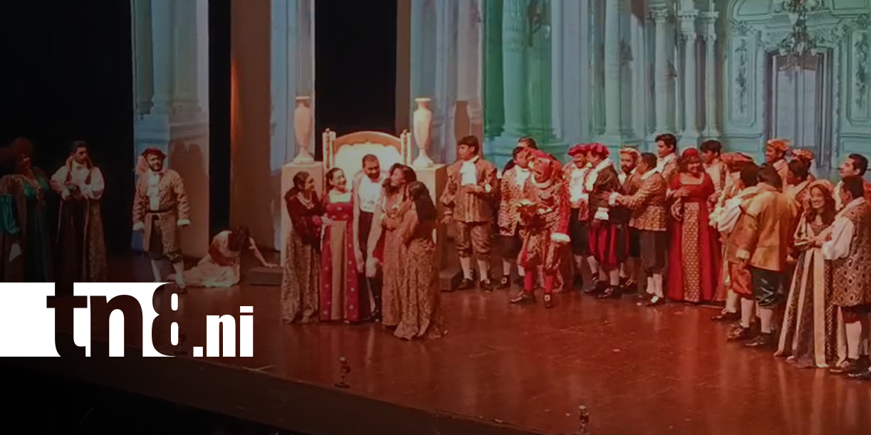 Foto: Rigoletto cautiva en el Teatro Nacional Rubén Darío durante la I Temporada Lírica INCANTO/TN8