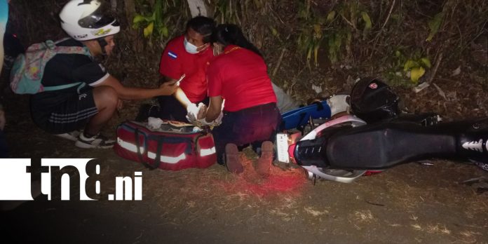 Foto: Racha de accidentes en la Panamericana Sur deja dos motorizados lesionados/TN8