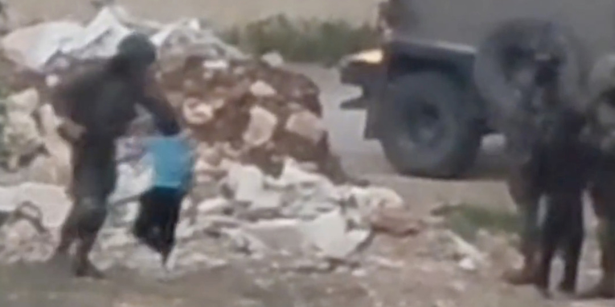Foto: Agresión a un niño palestino /Cortesía