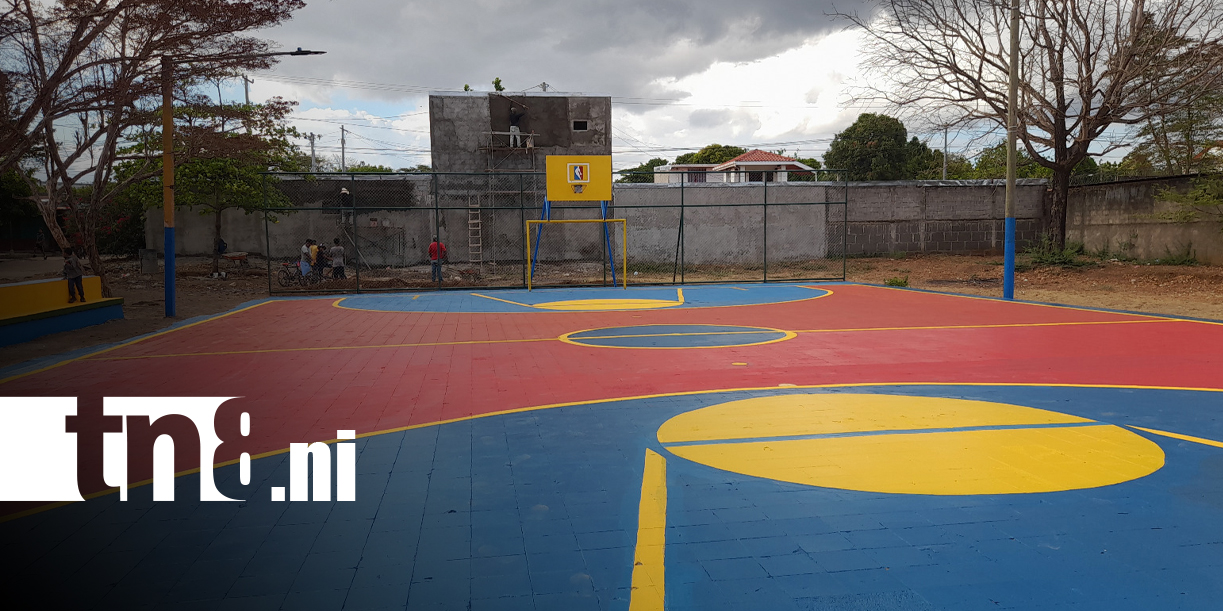 Foto: Cancha renovada en Nandaime impulsa el deporte juvenil/TN8