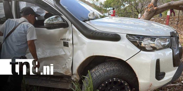 Foto: Accidente en carretera El Rama deja daños materiales/TN8 Foto: Accidente en carretera El Rama deja daños materiales/TN8