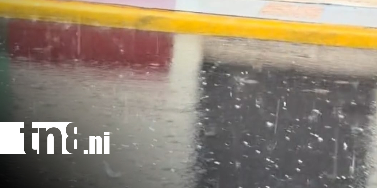 Foto: ¡Cae granizo en Jinotepe! Fenómeno inesperado sorprende en plena lluvia intensa/TN8