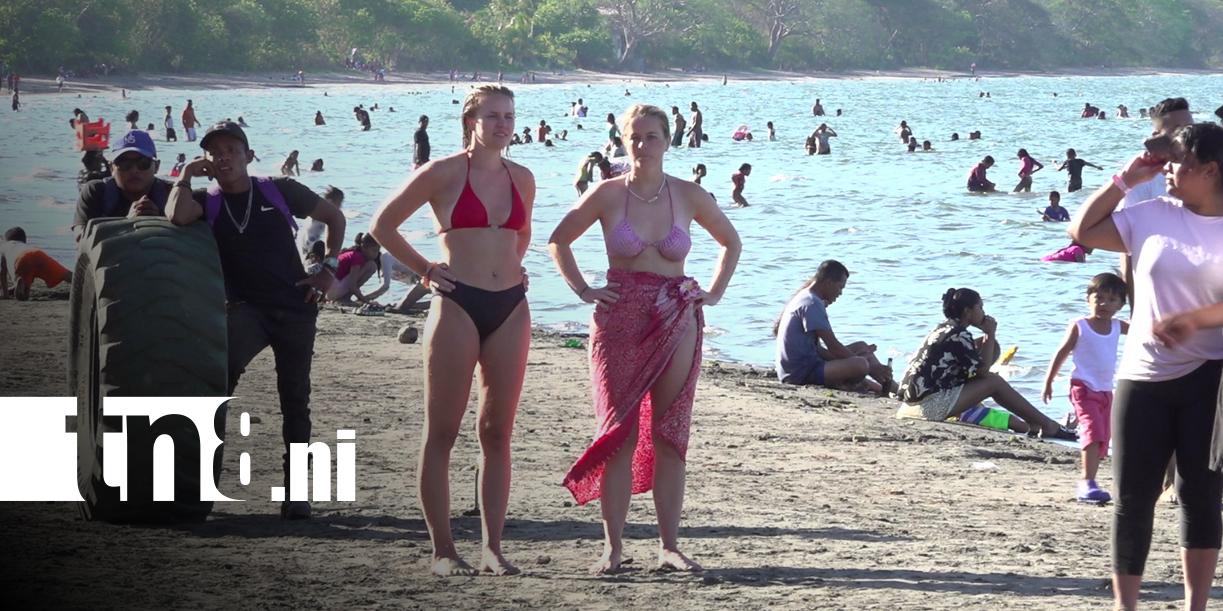Foto: Masiva afluencia de visitantes en las playas de la Isla de Ometepe/TN8