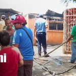 Foto: Fuego arrasa vivienda en Managua/ TN8