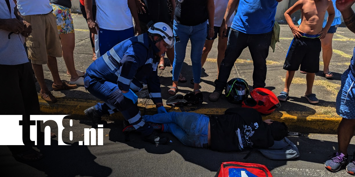 Foto: Choque por irrespeto de alto en Managua/ TN8