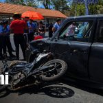 Foto: Motociclista herido en choque en Managua/ TN8