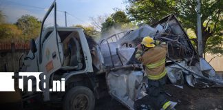 Foto: Camión de DIANA termina en llamas en carretera a León/TN8