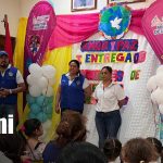 MIFAMILIA realiza primera entrega de paquetes alimentarios a familias de partos múltiples en Juigalpa Foto: Paquetes alimenticios entregados por MIFAMILIA en Juigalpa/TN8