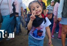 Foto: Nicaragüenses participan en masiva caminata en conmemoración al Día de la Paz/TN8