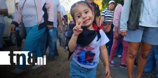 Foto: Nicaragüenses participan en masiva caminata en conmemoración al Día de la Paz/TN8