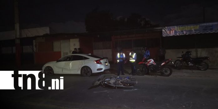 Foto: Accidentes en Managua dejan dos motociclistas lesionados/TN8 Foto: Accidentes en Managua dejan dos motociclistas lesionados/TN8