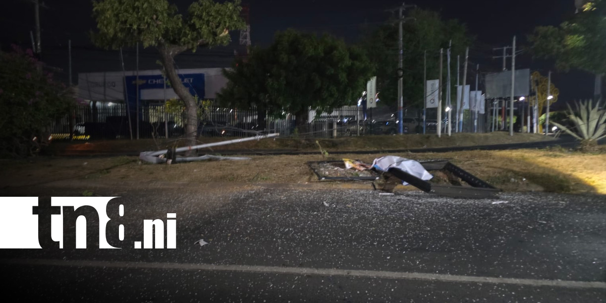 Foto: Extranjero sobrevive a aparatoso accidente en Managua/TN8