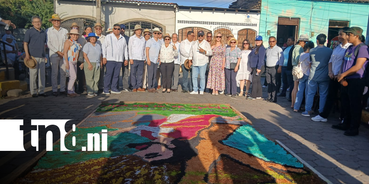 Foto: Sutiaba se llena de color y devoción con la exposición de alfombras pasionarias en León/TN8