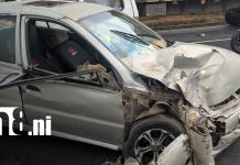 Fuerte choque en Carretera Sur deja dos lesionados y alerta por imprudencia vial Foto: Fuerte choque en Carretera Sur deja dos lesionados y alerta por imprudencia vial/TN8
