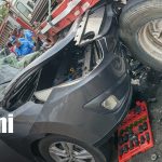 Colisión entre vehículo liviano y cabezal deja un lesionado grave en Telica Foto: Colisión entre vehículo liviano y cabezal deja un lesionado grave en Telica/TN8
