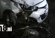 Fuerte choque en Villa El Carmen deja motociclista gravemente lesionado Foto: Motociclista herido en Villa El Carmen/ TN8