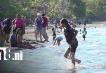 Masiva afluencia de visitantes en las playas de la Isla de Ometepe Foto: Masiva afluencia de visitantes en las playas de la Isla de Ometepe/TN8