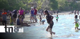 Foto: Masiva afluencia de visitantes en las playas de la Isla de Ometepe/TN8