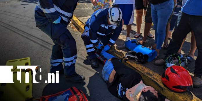 Foto: Choque por irrespeto de alto en Managua/ TN8