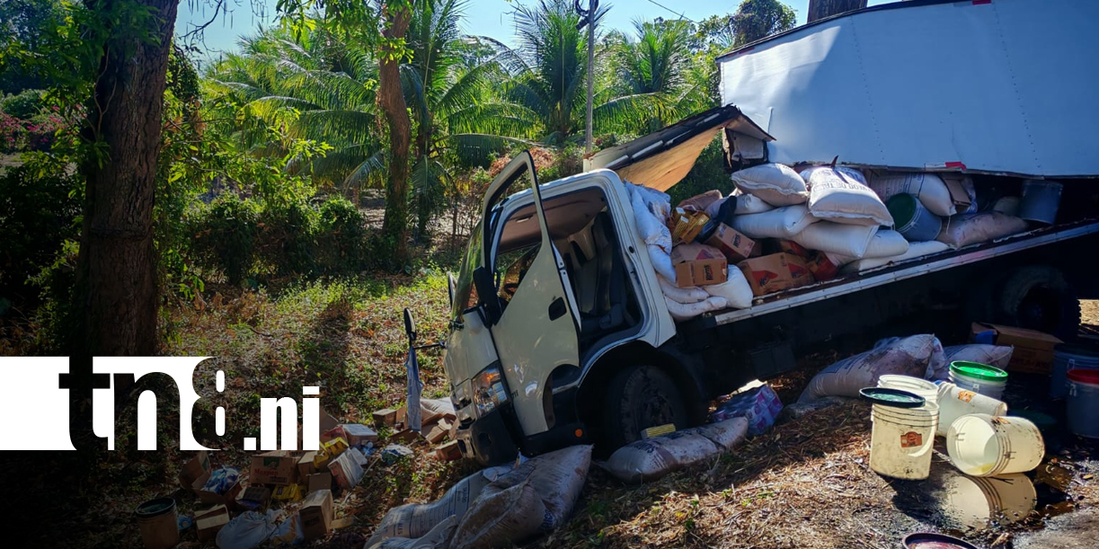 Foto: Accidente en Rivas deja dos heridos y pérdidas/TN8