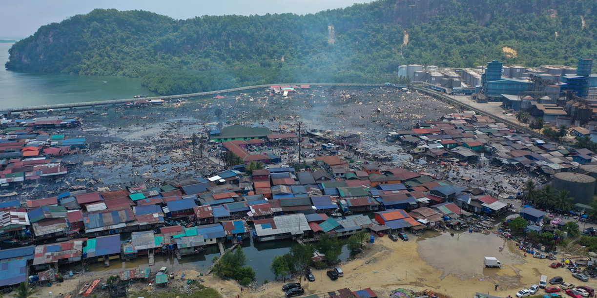 Foto:  Infernal incendio en Malasia /Cortesía