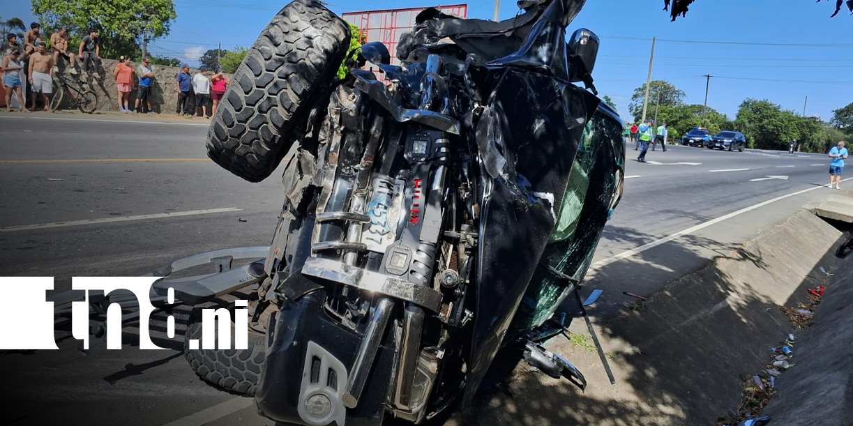Foto: Accidente en Panamericana Sur deja lesionado/ TN8