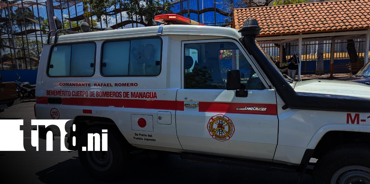 Foto: Motociclista herido en choque en Managua/ TN8
